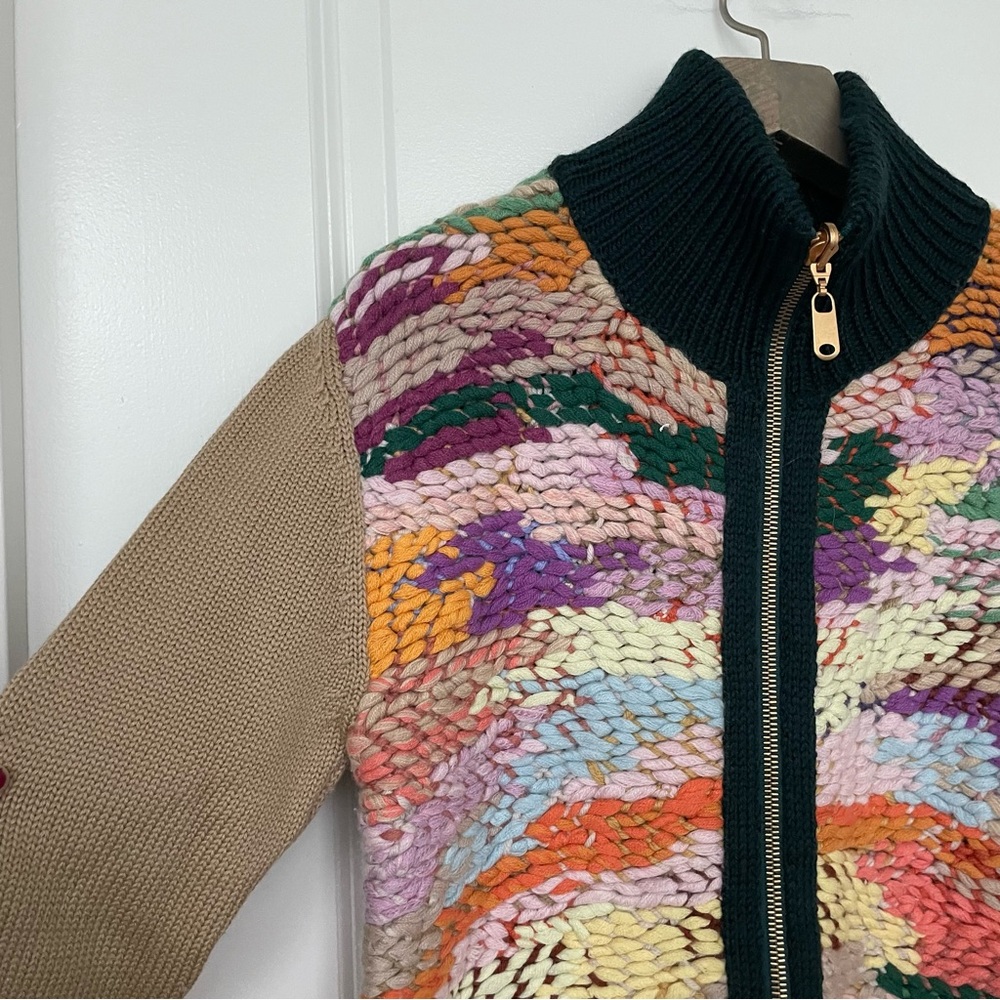 CHLOE Chunky Knit Multi-color Runway Sweater \\ S - Picture 11 of 14